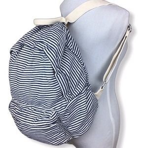 Brandy Melville Blue/White Stripe Backpack